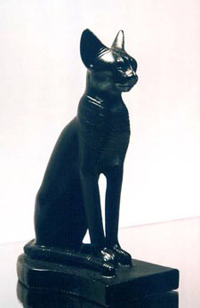3" Egyptian cat figurine